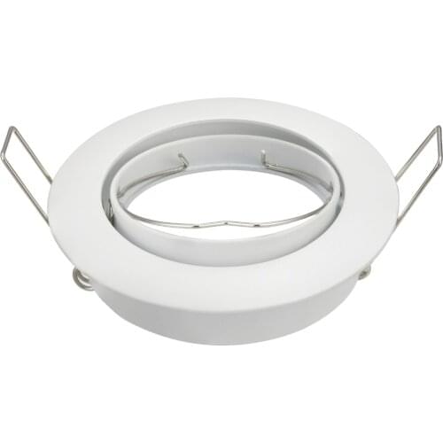 Hot sale Cut hole 70mm down light fixtures recessed LED downlight lamp holder gu10 mr16 circle trim kits