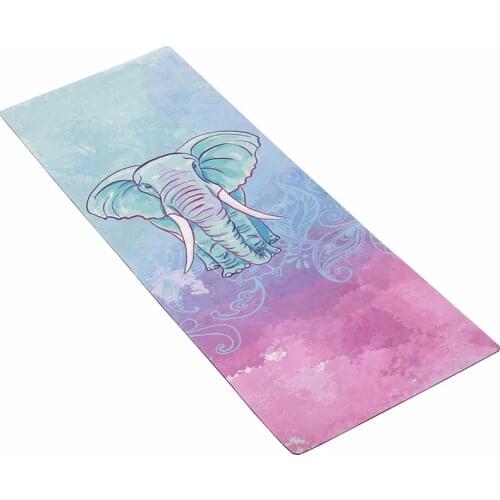 High temperature suede yoga mat manufacturers to support customized bottom is natural rubber high quality comfortable yoga mat