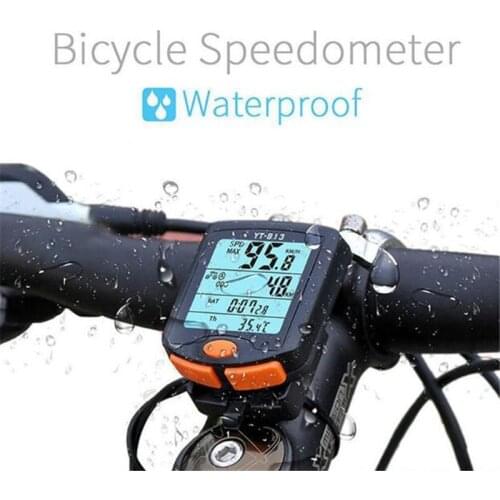 BOGEER YT-813 Waterproof Bicycle Computer Wireless MTB Bike Cycling Odometer Stopwatch Speedometer Watch LED Digital Rate