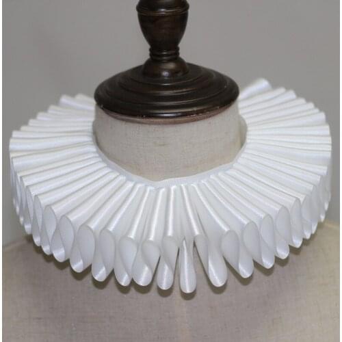 Victorian Detachable Fake Collars Vintage Historical Elizabethan Ruffled Neck Ruffle Accessories