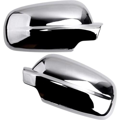 1Pair Chrome Style Side Mirror Cover Trim Shell Fit For VW Jetta Bora Golf Polo MK4 Passat B5 1998 1999 2000 2001 2002 2003 2004