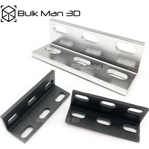 10pcs/Lot Smooth Triple Universal L Bracket for 3D Printer, CNC Engraving Machine, V-slot, T slot Linear Rail