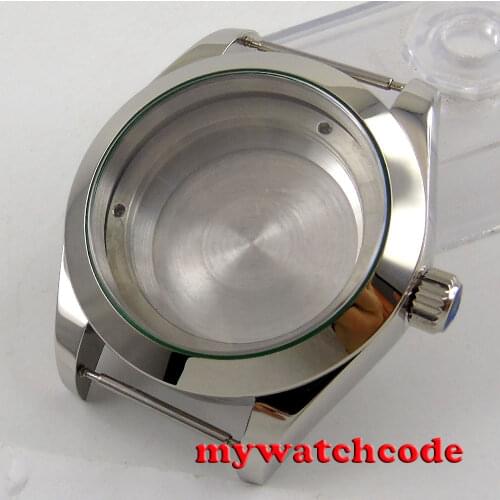 40mm 316L steel silver automatic Watch Case fit ETA 2824 2836 MOVEMENT 110