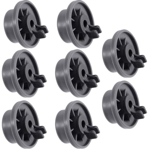 8Pcs Dishwasher Wheel Durable 165314 Dishwasher Lower Rack Wheel Replacement Fit for Whirlpool and Kenmore Dishwasher