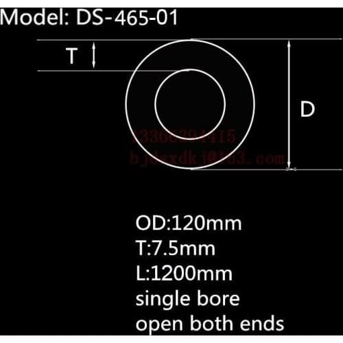 99.5%Al2O3 Heat Resistant Furnace Corundum Tube OD120*ID110*L1200mm/High Temperature Laboratory Tube Furnace Use Alumina Tube