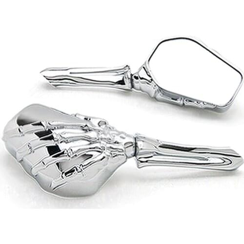 Brand new Chrome Custom Motorcycle Skeleton Bone Mirrors For Honda Valkyrie Rune 1500 1800