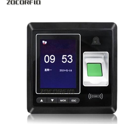 Boometric Fingerprint Door Access Control Color Screen Time Attendance With 125KHZ RFID Card Reader
