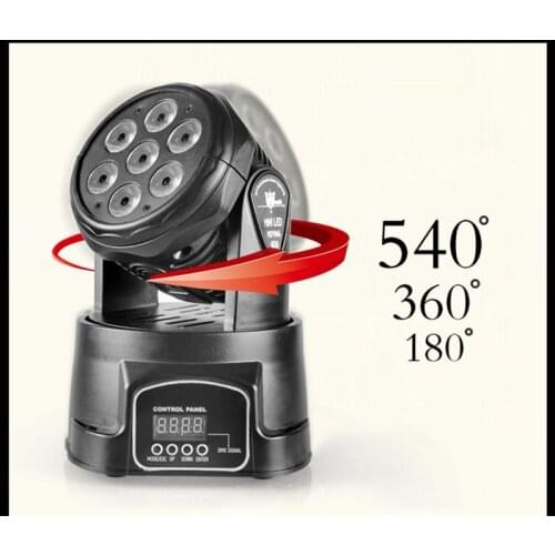 Fast Shipping LED Moving Heads Mini Wash 7x12w RGBW Quad With Advanced 14 Channels China Led Moving Head Light