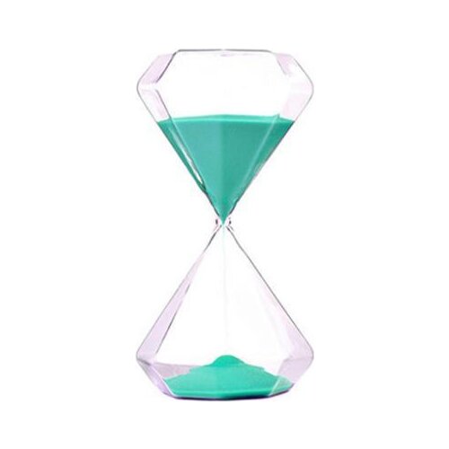 5-30 Minutes Transparent Glass Sand Hourglass Creative Sandglass Diamond Styling Timer Clock Countdown Timing Home Decor