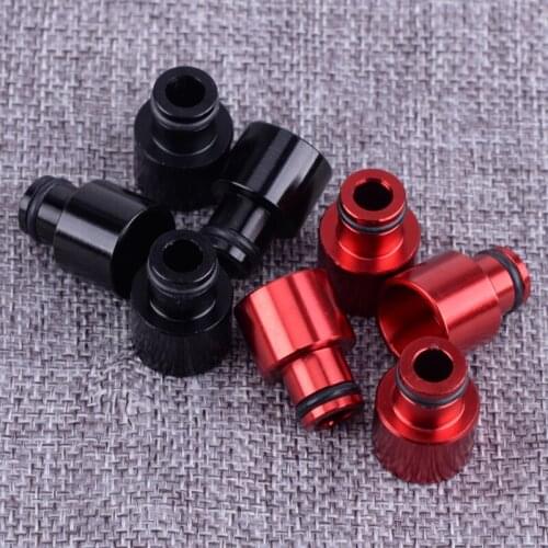 Black/Red Fuel Injector Top Hat Adapters Fit For Civic Integra B D Series B16 B18 D16 RDX 1993 1994 1995 1996 1997