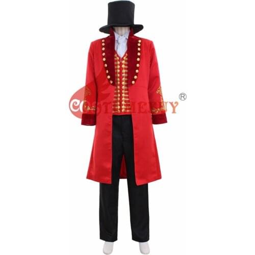 Costumebuy The Greatest Showman P.T. Barnum Cosplay Costume Outfit Adult Men Full Outfit Halloween Carnival Costumes Custom Made