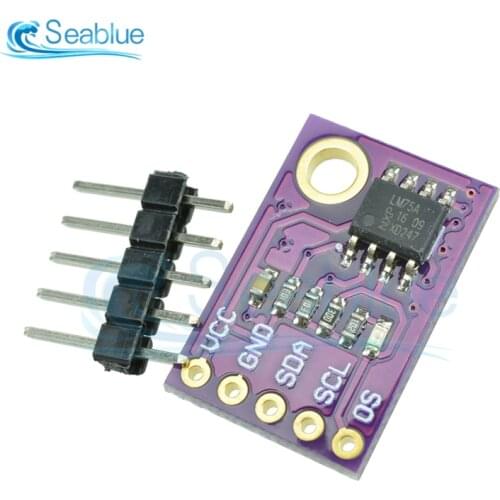 LM75 LM75A Temperature Sensor High Speed I2C IIC Interface High Precision Development Board Module