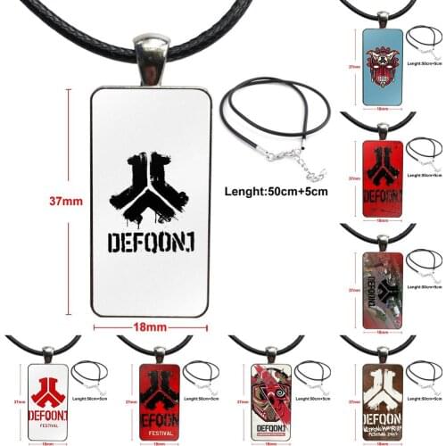 Defqon. 1 For Wedding Brand Steel Color Jewelry Fashion Statement Necklace Glass Necklaces Pendants
