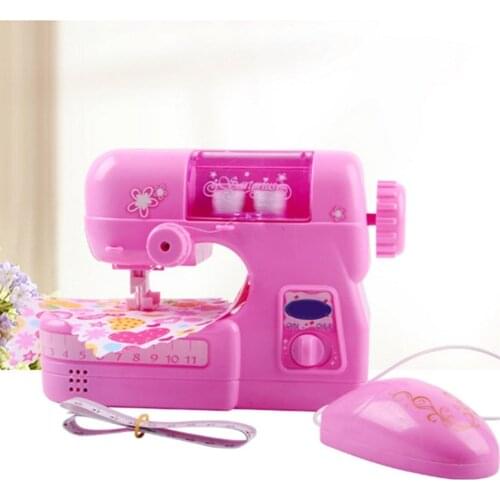 Children Sewing Machine Small Electric Kids Sewing Machine Home Toys Set HFing