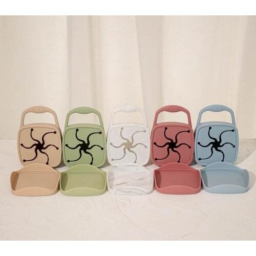 Baby Feeding Cups Silicone Folding Snack Cup Waterproof Food Grade Silicone Portable Children Snacks Container BPA Free