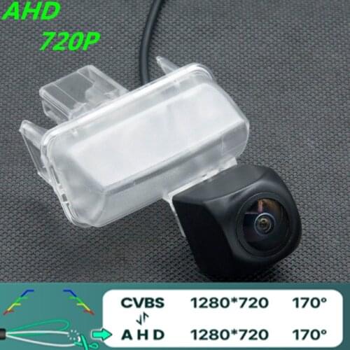 AHD 720P/1080P Fisheye Car Rear View Camera For Toyota Fortuner 2015 -2019 Yaris Prius Auris E150 Reverse Vehicle Camera