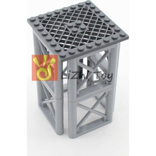 MOC Bricks 4151 Plate Modified 8 X 8 with Grille DIY Enlighten Block Brick Part Compatible with All Brands Assembles Particles