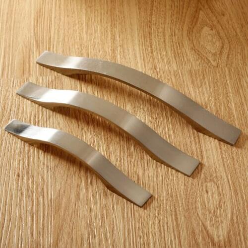 1pc Aluminum Alloy Kitchen Cabinet Furniture Handles Wardrobe Cupboard Pull Handle Dresser Decorative Pulls Knob 96/128/160mm