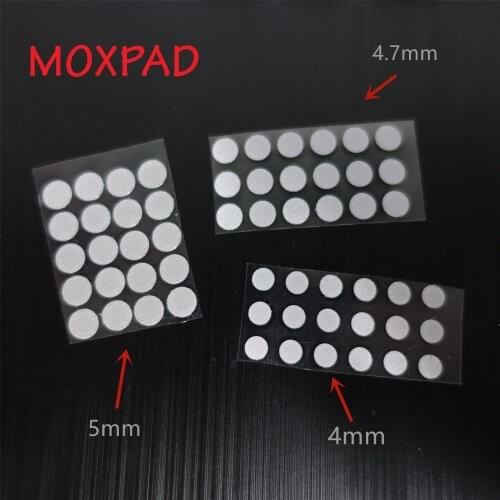 MOXPAD 20PCS/set Headphone dust net New Self-adhere Dust Network shell steel mesh 4mm 4.7mm 5mm In-ear Headphones Parts