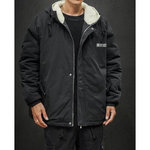 New New Winter Men Fleece Parka Coats Thick Mens Hooded Jacket Coat Warm Thicken Male Overcoat Windproof Outwear LBZ179