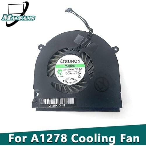 Original tested A1278 Fan For Macbook Pro 13" A1342 CPU Cooling MB466 MB470 MB990 MB991 08-012 Year
