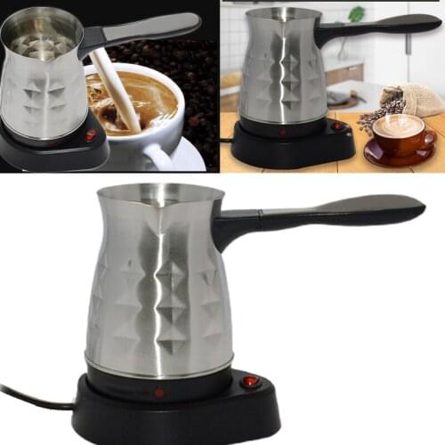 Electric Turkish Espresso Percolator Coffee Maker Pots EU Plug Kettle Home Office Tea Milk Coffee Making Machine Heating Cooking