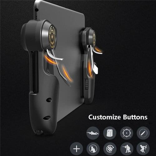 Tablet Mobile Phone L1R1 Game Trigger For PUBG Six Finger Game Joystick Gamepad Shooter Fire Aim Button for iPad Smart Phones