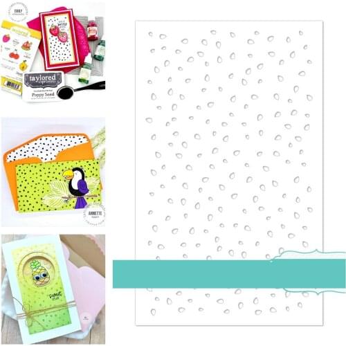 Sesame Dense Background Template Metal Cutting Dies and Stamps DIY Scrapbooking Stencil Paper Cards Handmade Album Sheets 2021