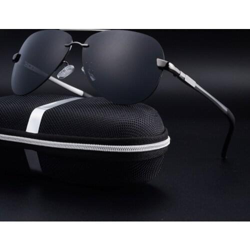 Polarized Men Sunglasses Pilot Aviation Sun Glasses for Male Mirror Metal Frames Oversized Man Glasses Brand Anti-glare Uv400