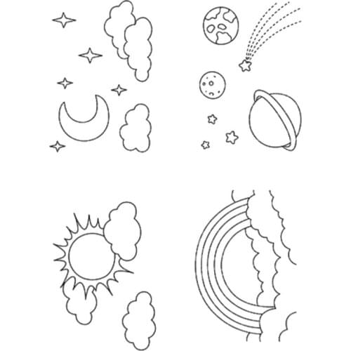 Rainbow Clear Stamp Or stamp for DIY Scrapbooking/Card Making/Kids Fun Decoration Supplies A761