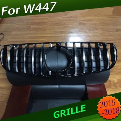Fit For New V Class W447 GT Grille Vito Grill For V class V260 V250 AMG Racing Grille Vito Front Bumper Grilles