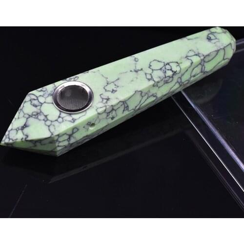 Hand polished pipe crystal pipe living room decoration home decor pink crystal decor