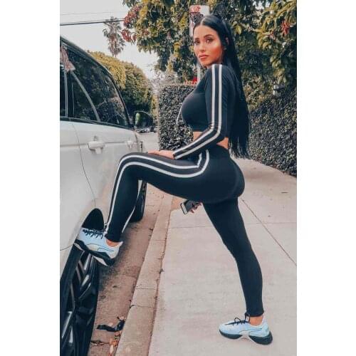 Merry See Combed Cotton Tracksuit Pajamas Suit Black