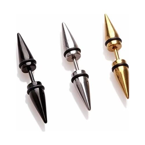 Spike Earring Stud Ear Stud Cool Rock Stainless Steel Ear Piercing Jewelry for Men Women Unisex Stud Earring 1 Pair