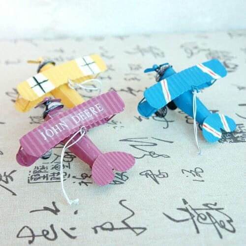 10*10*5cm Decoration Crafts Figurines Miniatures Home Decoration Vintage Making-replica Iron Diminutive Aircraft Model