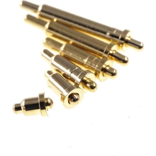 20pcs Dual End Spring Load Pogo Pin Connector Height 4.5 5 5.5 6 6.5 7 7.5 8 8.5 9 9.5 10 mm Double Ended Spring Pin Contact