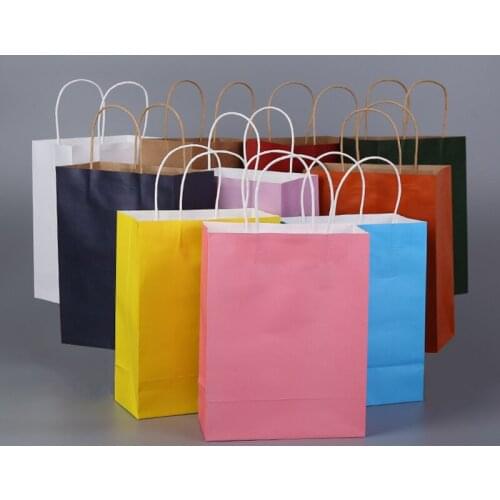 3pcs Kraft Paper Handle Bags Gift Bag Cookie Packaging Wedding Favors Bags Multifunction Christmas Wedding Party Decoration