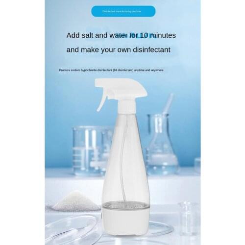 400ml Home-Made Hypochlorite Cleaner Portable 300ml Hypochlorous Generator Acid Spray for Outdoor Travel Car Home Clean