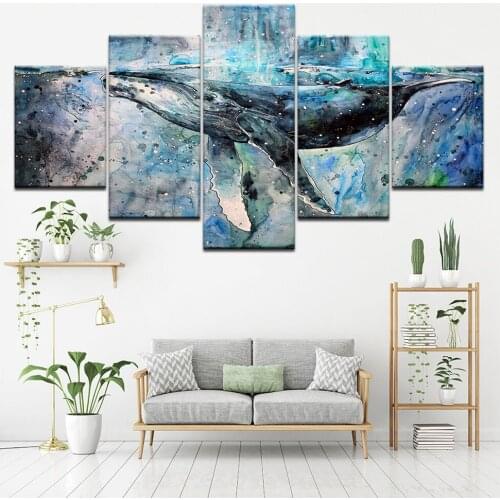 5d diy diamond painting full drill square Abstract painting 3d Round diy embroidery icon rhinestones dolphin animals 5pcs WW111