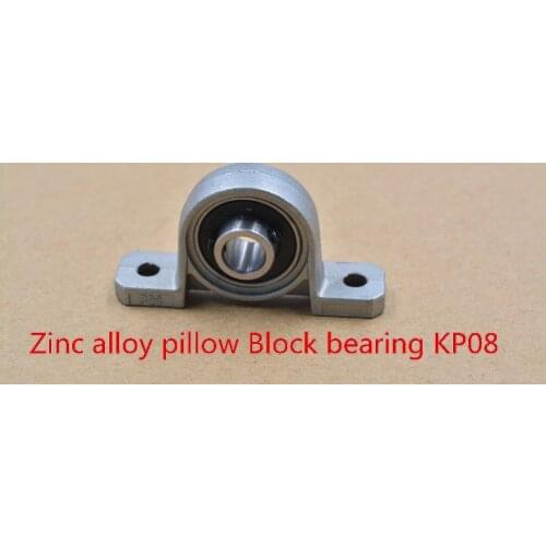 LINK CNC 8mm KP08 kirksite bearing insert bearing shaft support spherical roller zinc alloy mount bearing pillow block 1pcs