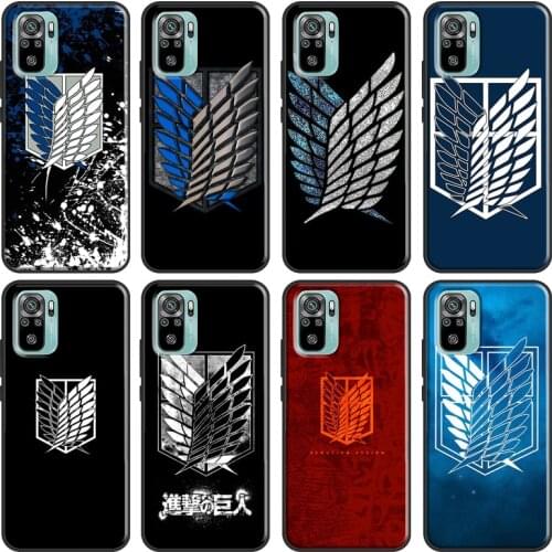 Attack on titan Shingeki no Kyojin Case For Xiaomi Redmi Note 10 9 8 Pro 9S 8T Soft Cover For Redmi 9 9A 9C 9T 8A K40 Funda