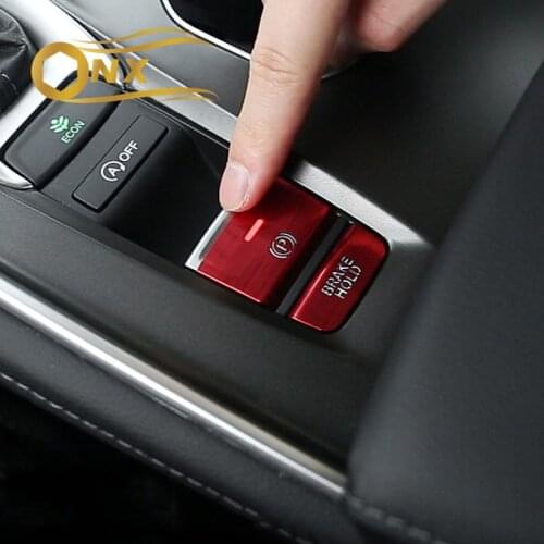 Car electronic handbrake button patch P file parking patch sequin decoration For Honda 10th Accord interior modification