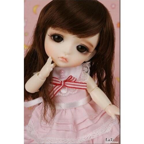 Free Shipping!Makeup&eyes Included!Top Quality 1/8 bjd Yellow Lea Basic Ver Mini 16cm Baby volks yosd Hobbie Hot Toy For Kids