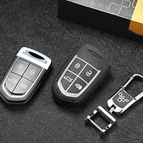 Genuine leather Remote cover Key Case for borgward BX BX5 BX7 2017 leather holster car key bag