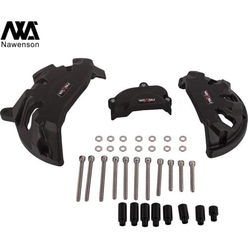 Motorcycle Engine Case Guard Falling Protection Nylon Engine Protective Cover Set for Z800 2013-2016