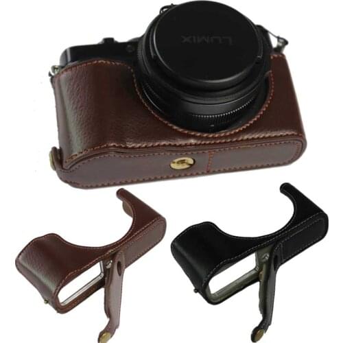 Genuine Leather Case For Panasonic LUMIX DC-LX100M2 LX100 M2 LX100II LX100 II LX100 MarkII Half Body Shell Cover