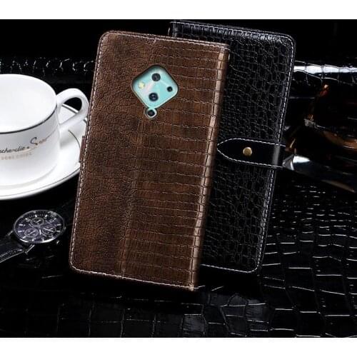 Leather Case For Vivo S5 6.44" Case Crocodile Pattern Flip Cover Skin Wallet Vivo S5 2019 Phone Shell Fundas Etui Bags Holster