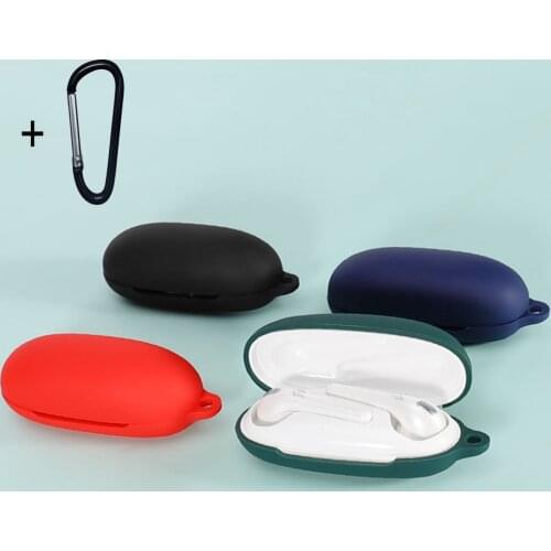 Non-slip Case For 1MORE ComfoBuds Case Solid color Silicone Wireless Bluetooth Earphones Cover soft Dust-proof Protective Cover