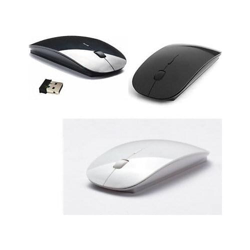 Optical wireless wifi without Black pc notebook netbook computer usb wire Mouse 83 S0155 sent from Italy