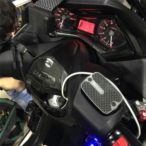 Kodaskin Carbon Front Cylinder Cover Motorcycle Tech Max Fluid Reservoir cap For Yamaha TMAX560 2020 YZF tmax 560 Tech 2019